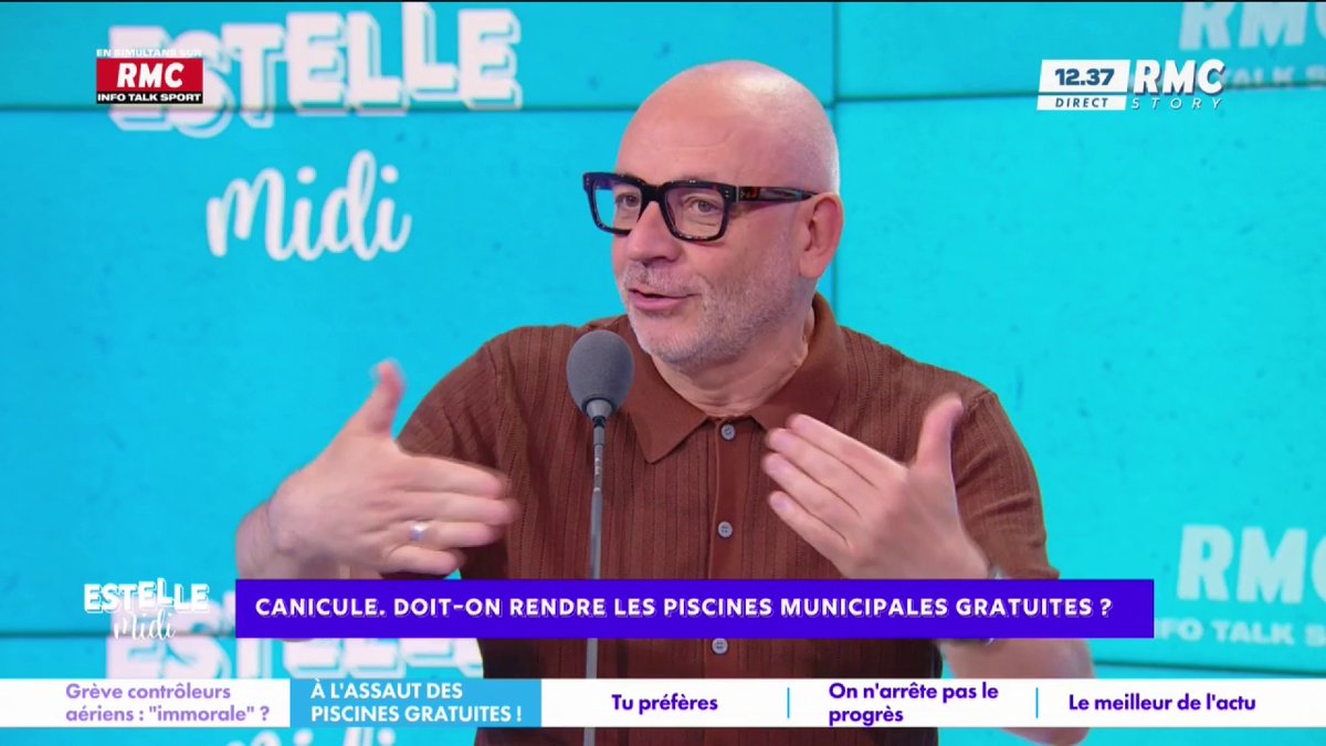 🏊♂️ Canicule : doit-on rendre les piscines municipales gratuites ? 🎙️ frédéric hermel🇫🇷 : "C'est Frédéric qui paie... Dans 1 an, il y a les municipales... c'est une mesure électoraliste ! Dès que c'est gratuit, il va y avoir un afflux dingue et ça va être ingérable !" #EstelleMidi