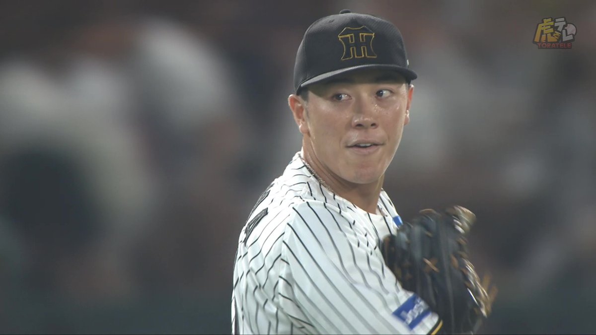 5回表、豊田選手のバックホームが決まり本塁タッチアウト！伊原投手はこの回無失点！ #hanshin #虎テレ #阪神タイガース #鼓動を鳴らせ_虎道を進め