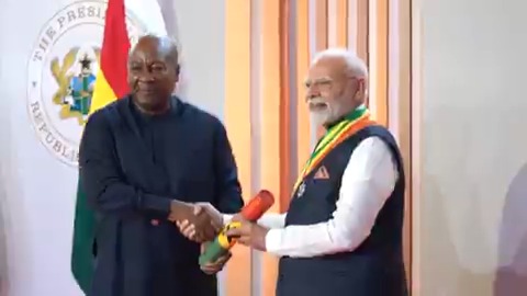 Grateful to President Mahama, the people and Government of Ghana for the warmth during my visit. I am confident that together we will create a brighter future for our citizens! John Dramani Mahama