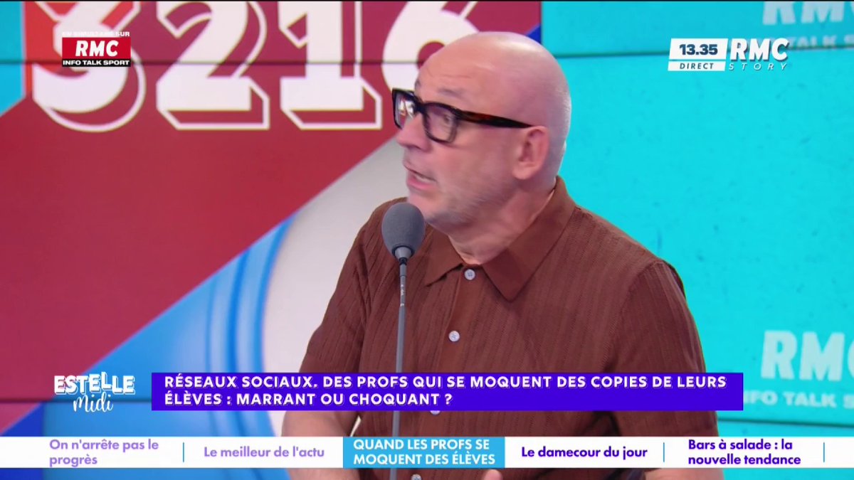 🧑🏫 Des profs qui se moquent des copies de leurs élèves 🎙️ frédéric hermel🇫🇷 : "Ça me choque vraiment ! Si les élèves sont nuls c'est peut-être car certains profs sont nuls ! Si on veut jouer au c**, je ne suis pas sûr qu'ils sortent vainqueurs ces profs !" #EstelleMidi