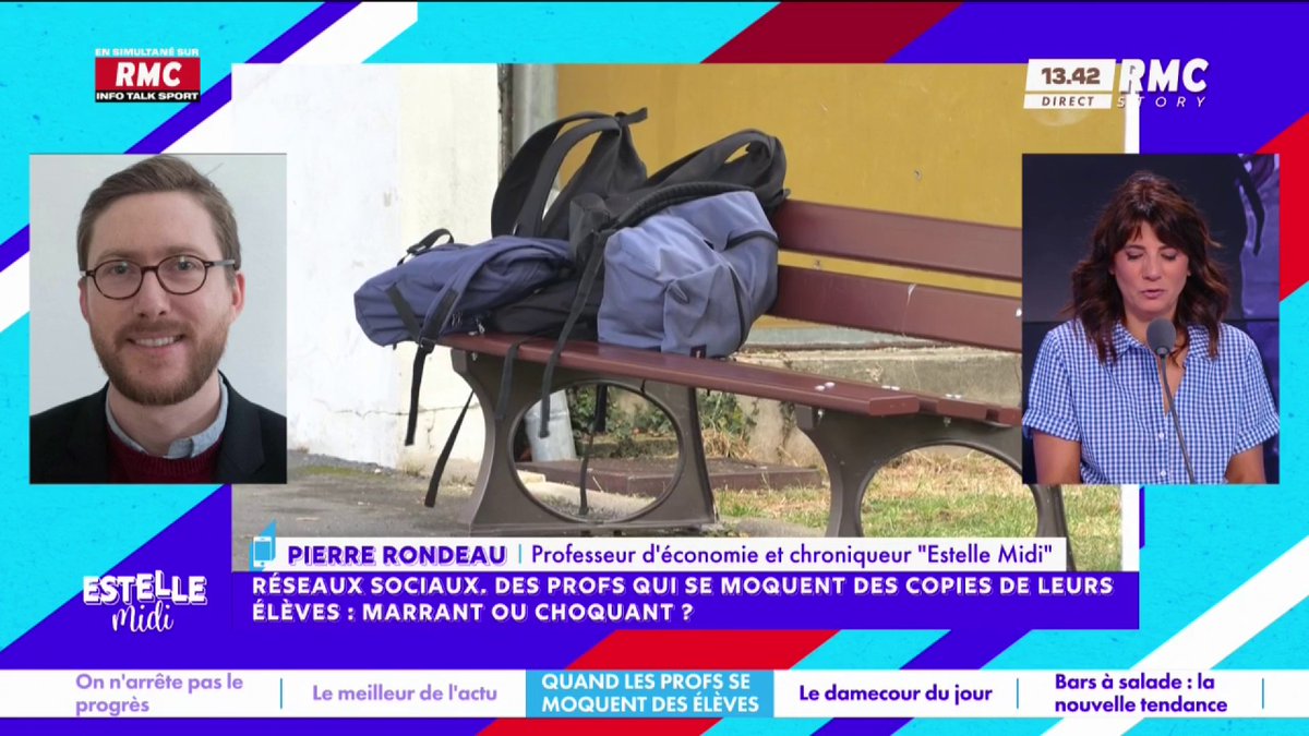 🧑‍🏫 Des profs qui se moquent des copies de leurs élèves 🎙️📞 Pierre Rondeau : "Ce n'est pas de ma faute, dans le supérieur, d'avoir des copies où il y a une faute par mot ! On donne le bac à tout le monde, y compris à des gens qui ne savent pas écrire !" #EstelleMidi