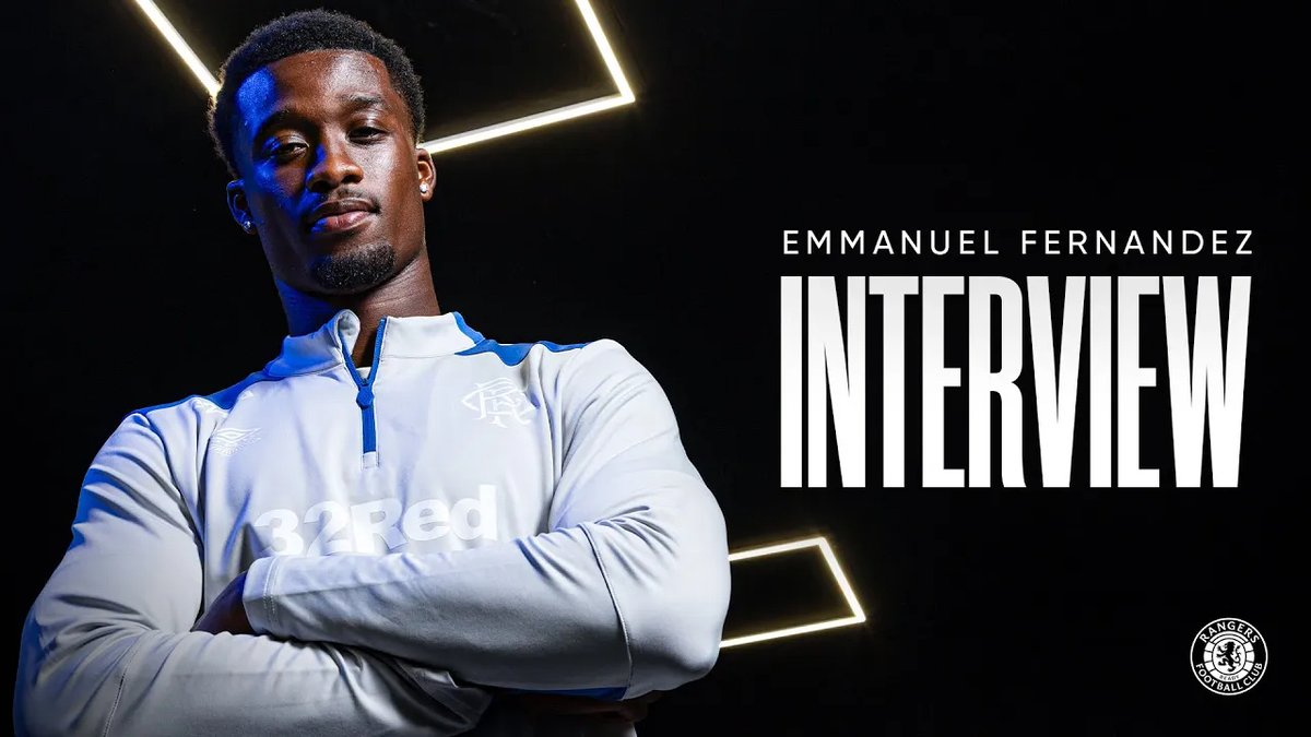 🎙️ Our latest signing, Emmanuel Fernandez, caught up with RangersTV after signing from Peterborough United on a long-term deal.