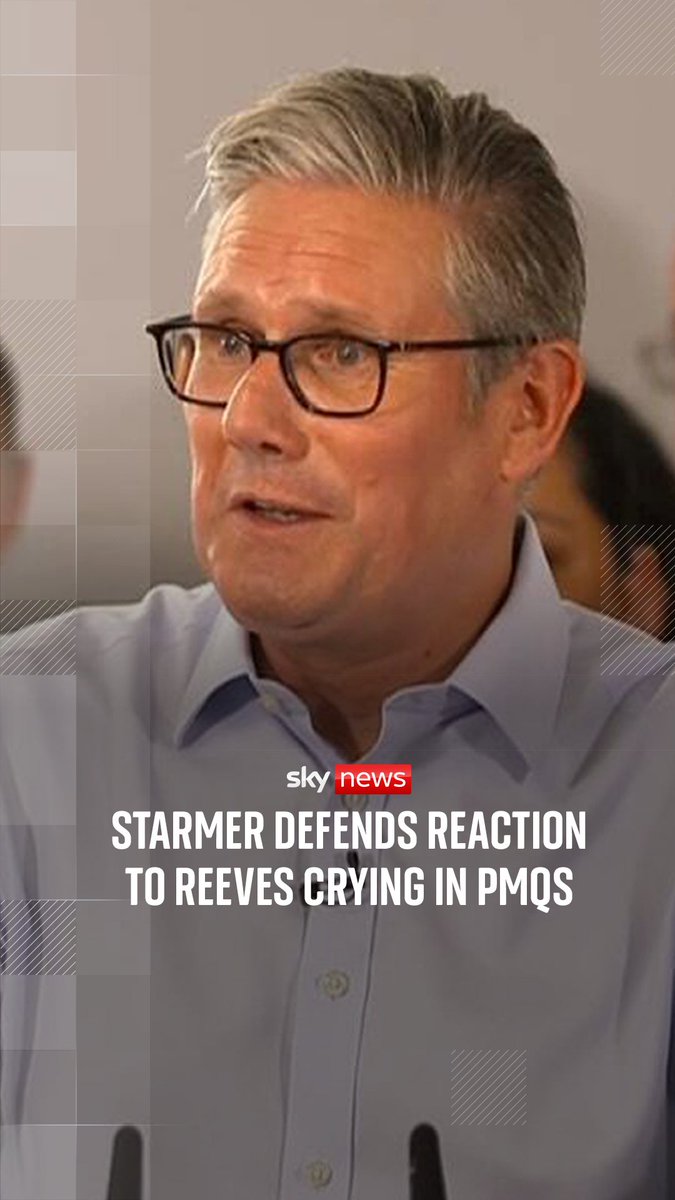 The prime minister was questioned by Sky's Beth Rigby on why he did not support the chancellor when she was visibly upset during Prime Minister's Questioned.