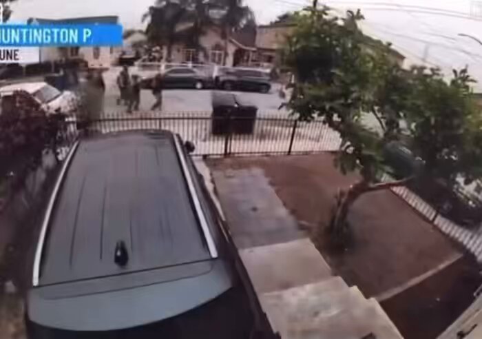 This is insane! Is this what you voted for? Border patrol agents in Huntington Beach, California literally blew up this mother’s door looking for her boyfriend who is an undocumented immigrant. Jenny Ramirez, who lives in the house with her one-year-old and six-year-old children has this happen to her. All three of them are legally in the U.S.