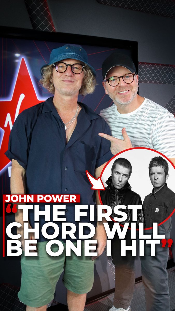 Opening for Oasis will be amazing! 🎸🤘🏼 Cast Catch John power with Ben Jones from 4pm today!