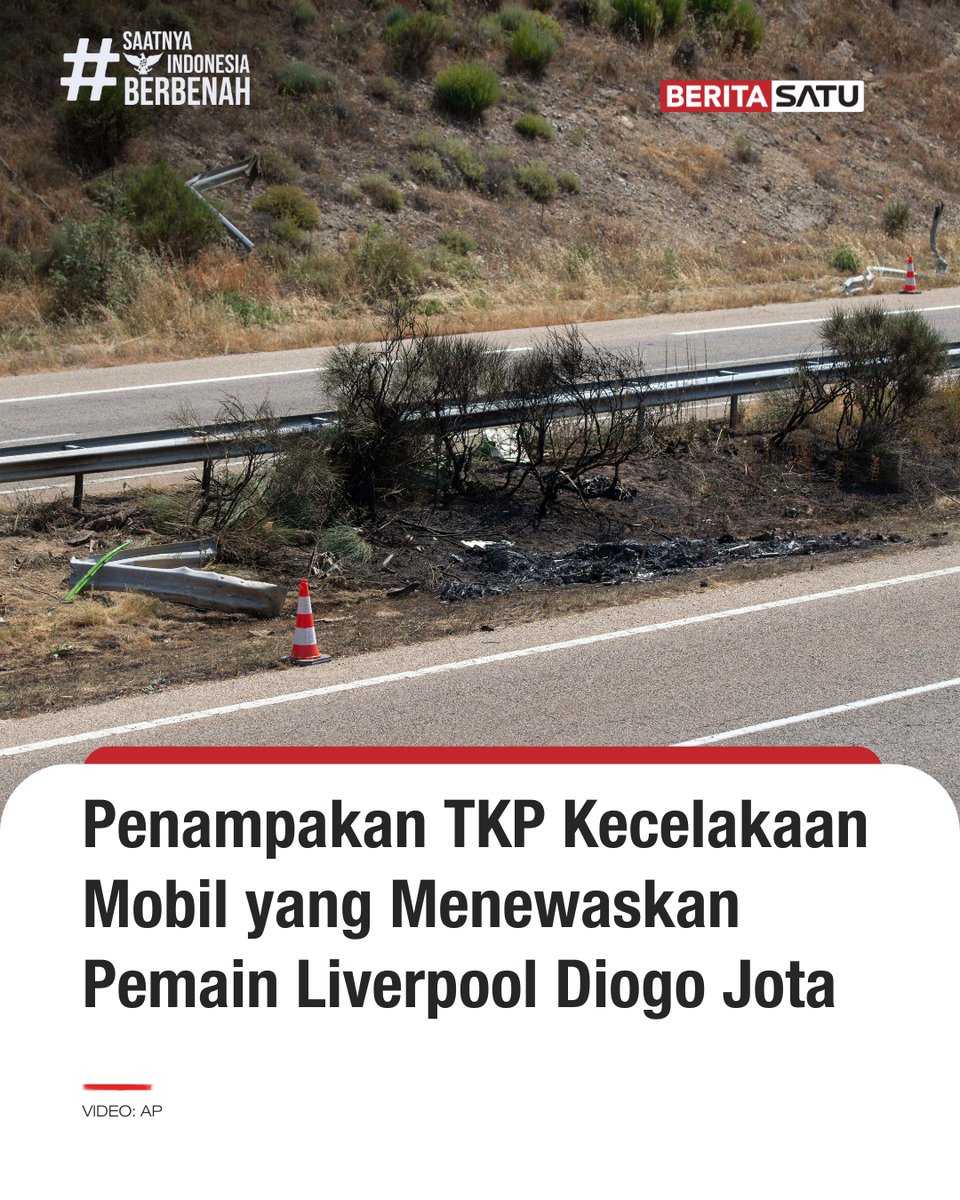 Penyebab kecelakaan mobil Lamborghini yang ditumpangi Diogo Jota akhirnya diungkap oleh pihak berwenang Spanyol. Mereka menyebut, Diogo Jota mengalami kecelakaan tunggal. Pemadam kebakaran setempat menyebutkan Diogo Jota meninggal dunia di tempat akibat mobil yang ditumpanginya bersama sang adik terbakar. Petugas pemadam kebakaran juga menyebut, kobaran api tidak hanya berasal dari mobil Lamborghini yang ditumpangi Diogo Jota saja. Mereka menyebutkan, api berasal akibat benturan yang keras setelah mobil keluar jalur. Update berita selengkapnya di Beritasatu TV, & YouTube BeritaSatu! #DiogoJota #Liverpool #Kecelakaan #SaatnyaIndonesiaBerbenah #BeritaSatu