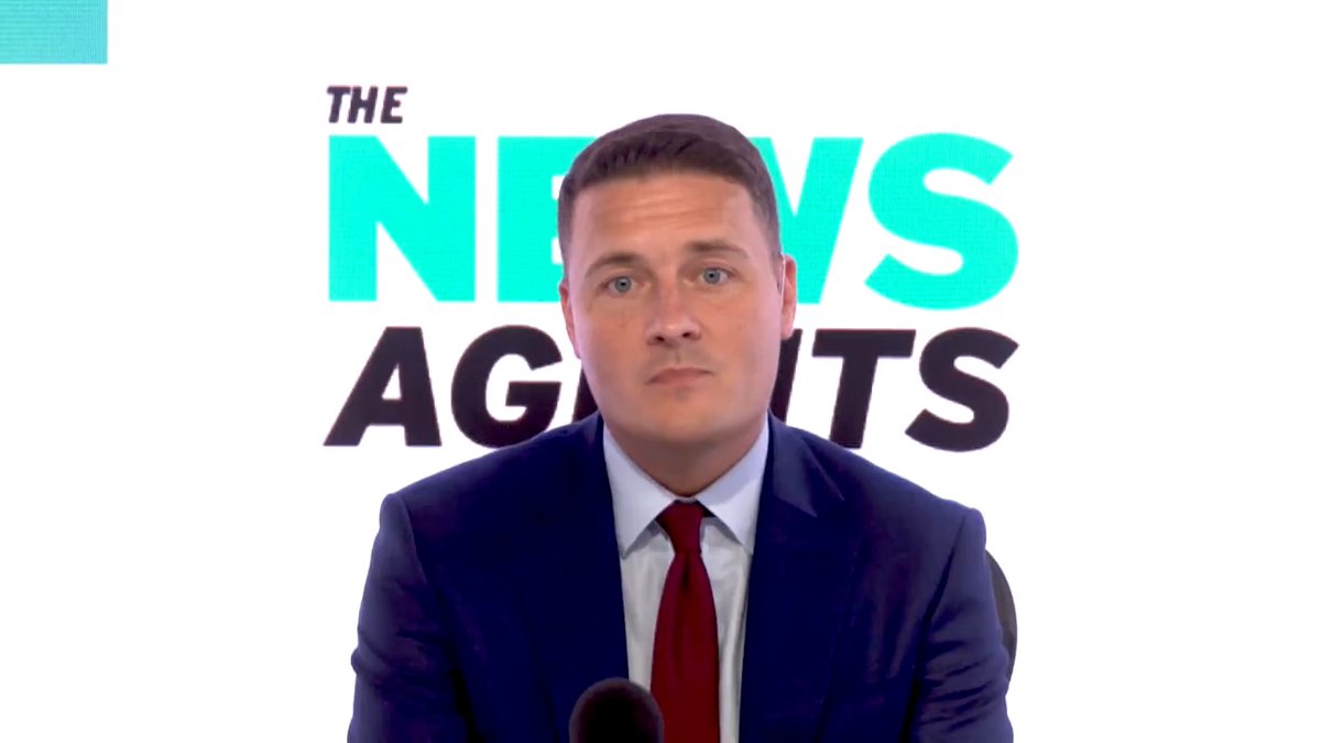 "This is what I get for trying to turn the NHS around - fat shaming?!" Jon Sopel asks Health Secretary Wes Streeting if he would take Ozempic.