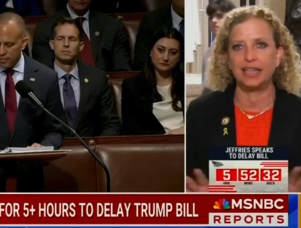 BREAKING: Debbie Wasserman Schultz On Republicans and the "Big Beautiful Bill": "They faked this entire time that they had concerns and were going to vote against the bill, and of course they caved like a cheap suit every single time. Because they are essentially a cult." Who agrees?