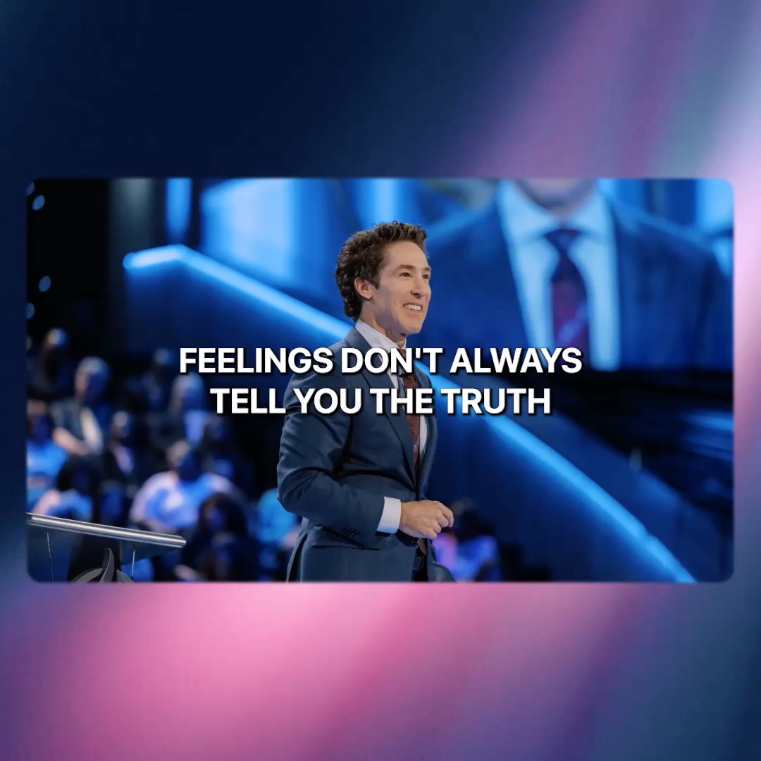 Why are you being ruled by your feelings? Why are you letting your emotions determine your future? Put your hope back in the Lord. Don't miss this powerful message, "Choose a Good Mood" from Joel!