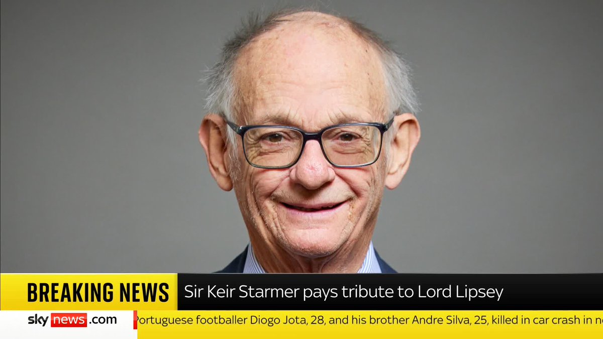 BREAKING: Sir Keir Starmer has paid tribute to Labour peer Lord Lipsey following him being found dead by police after swimming in a river. 📺 Sky 501 and YouTube