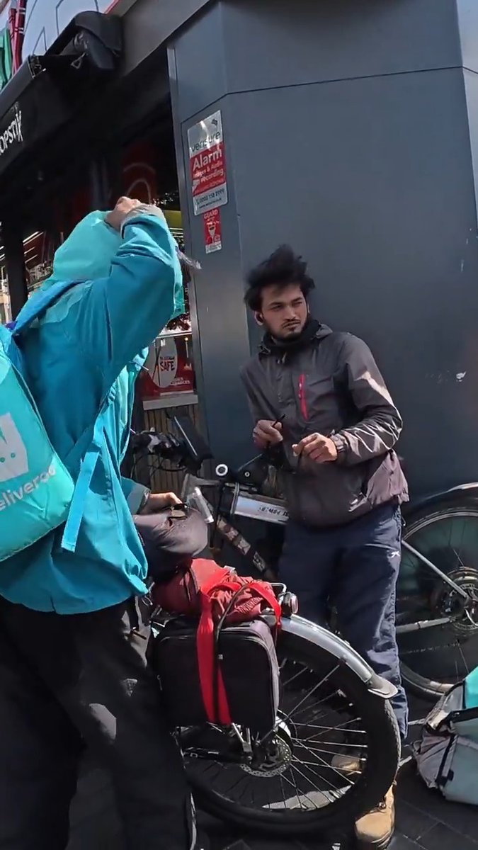 Illegal immigrants staying at hotels paid for by the British taxpayer, given free NHS treatment on site, bikes, allowances. Now making £700 a week as delivery drivers, tax free of course. Think again before using these services.