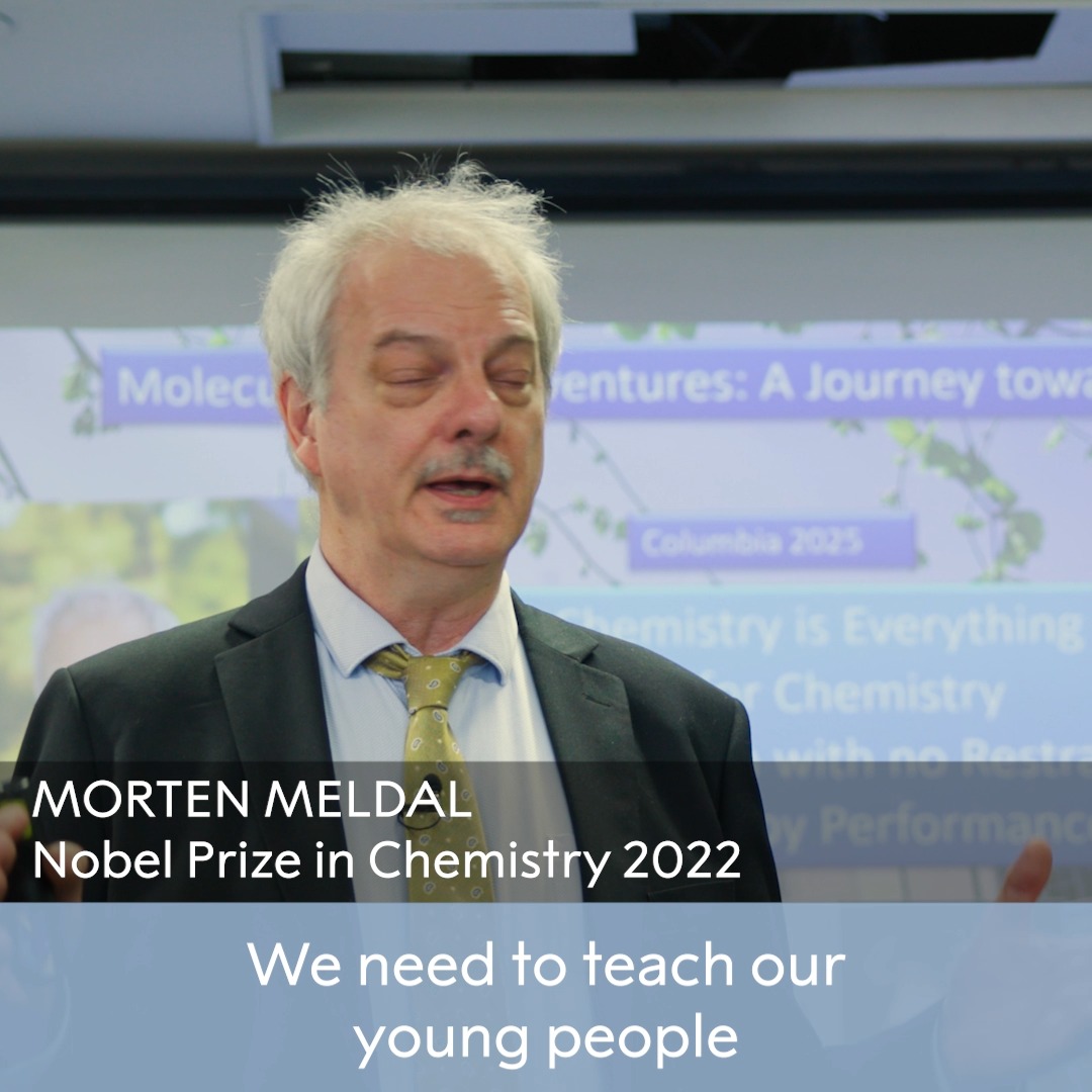 "We can animate how chemistry behaves." Nobel Prize laureate Morten Meldal on how he views chemistry. Meldal was awarded the 2022 chemistry prize “for the development of click chemistry and bioorthogonal chemistry.”