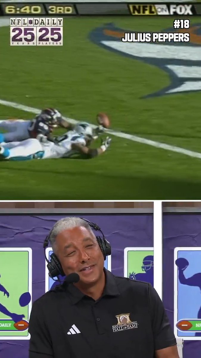NFL Daily revisits one of Julius Peppers’ signature moments 🌶️ Gregg Rosenthal and Steve Wyche have the breakdown after Peppers is ranked #18 on NFL Daily’s Top 25 Players of the Last 25 Years 🔥