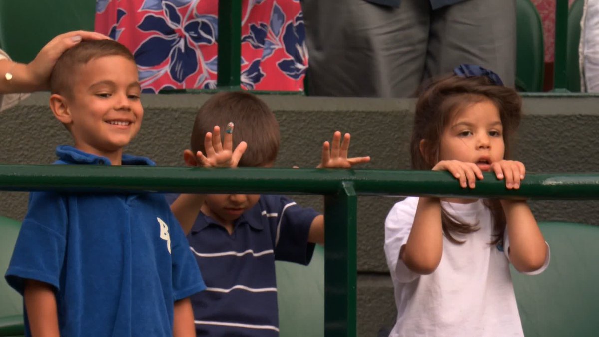 Doing it for those who matter most ♥️ Marin Cilic's children were watching on as he advanced to R3 of #Wimbledon on No.1 Court - and he credits them for keeping him in match shape! 😁