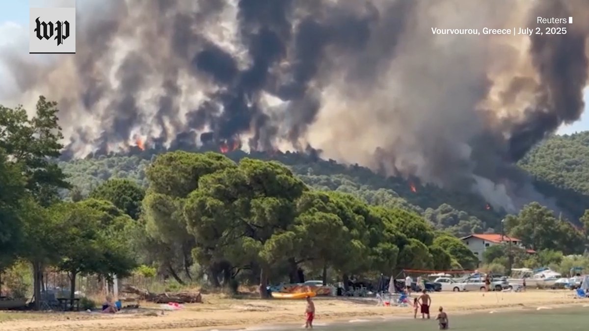 Amid a deadly heat wave across Europe, wildfires are burning in countries including Spain, Greece and Turkey. Hundreds of firefighters in Greece have been dispatched to battle a massive blaze exacerbated by high temperatures and gale-force winds.