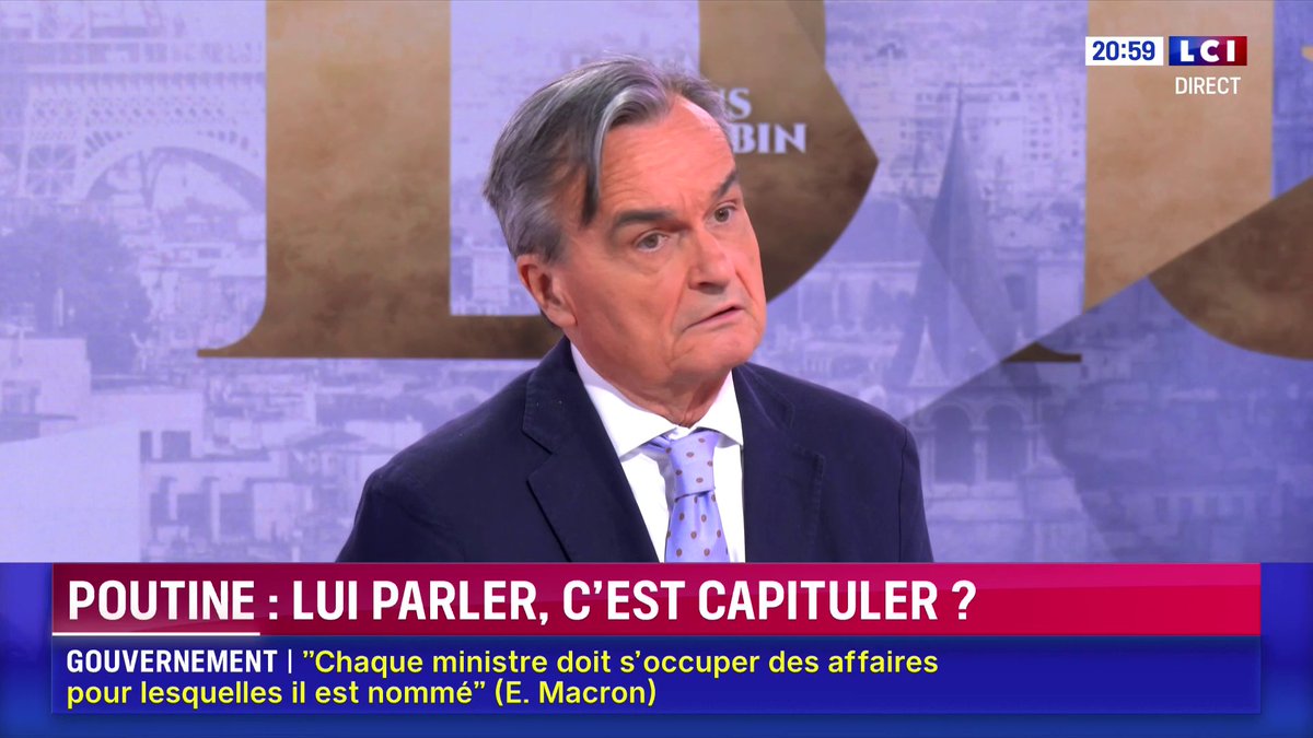 🗣️ "Les Français, aujourd'hui, dans ce monde complètement fragmenté, éclaté, ont besoin de quelqu'un qui ait une vision de la France" affirme Gérard Araud au sujet de Dominique de Villepin ▶️ Darius Rochebin