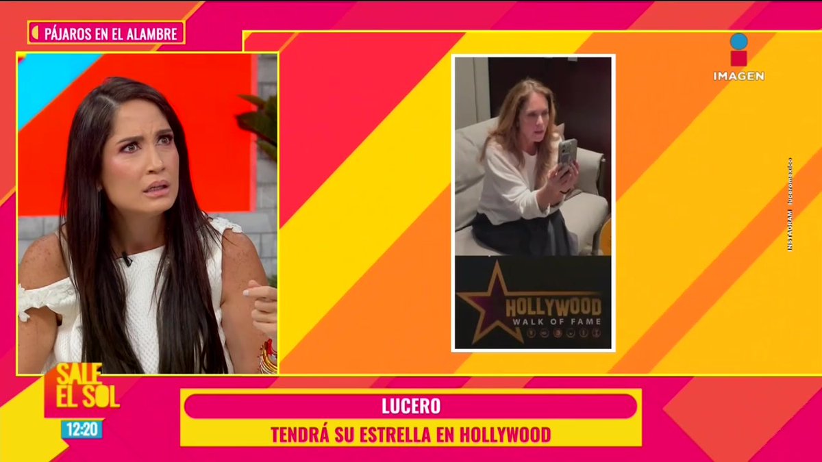 ¡Lucero tendrá su propia ESTRELLA en el PASEO de Hollywood! #SaleElSol🌞: