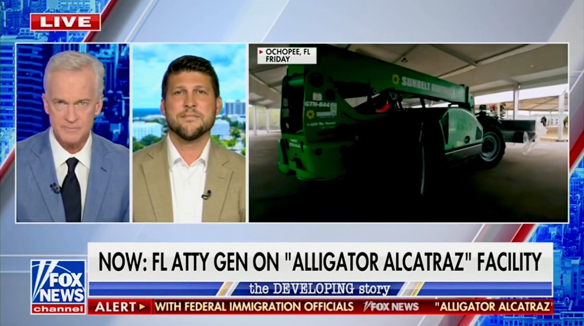 I joined Trace Gallagher to discuss the opening of Alligator Alcatraz.