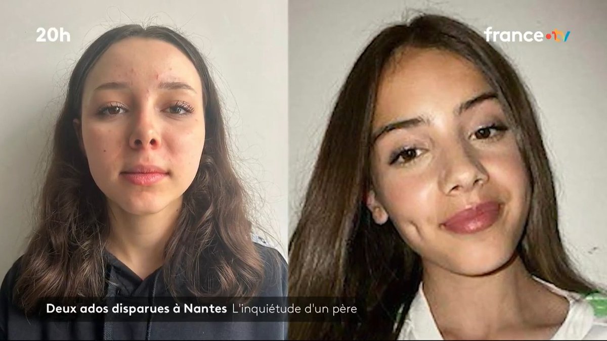 🚨 Deux jeunes filles de 15 et 16 ans sont portées disparues à Nantes. Nous avons rencontré le père inquiet d’une d’entre elles : "J'espère qu'elle n'a pas fait une mauvaise rencontre". #JT20h
