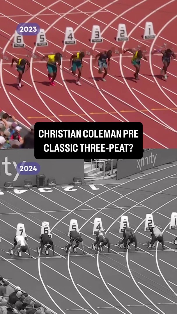 Will Christian Coleman remain the Pre Classic 100m king? 👑 📺: July 5 on NBC &amp; Peacock