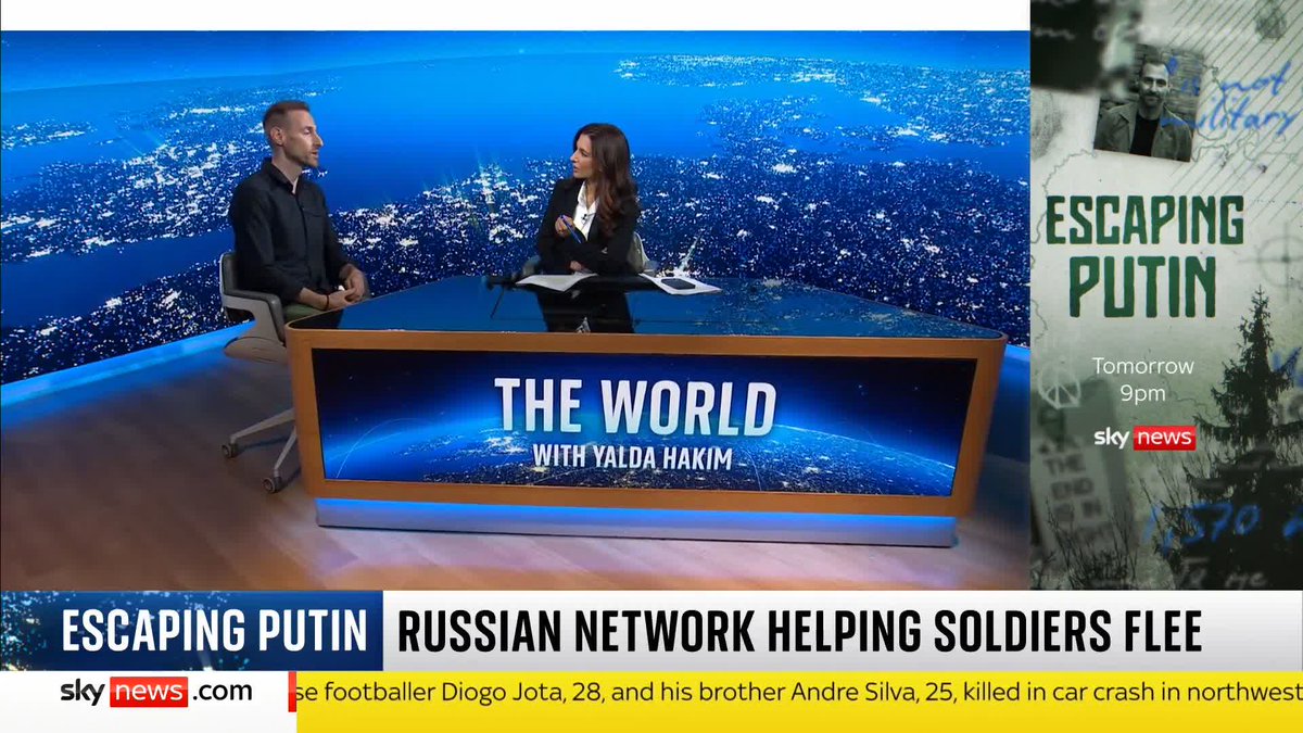 "My rage is bigger than my fear and I think dignity is more important than safety." Russian anti-war activist and Founder of Get Lost, Григорий Свердлин, tells Yalda Hakim about the group that helps Russian soldiers escape the war in Ukraine. 📺 Sky 501/YT