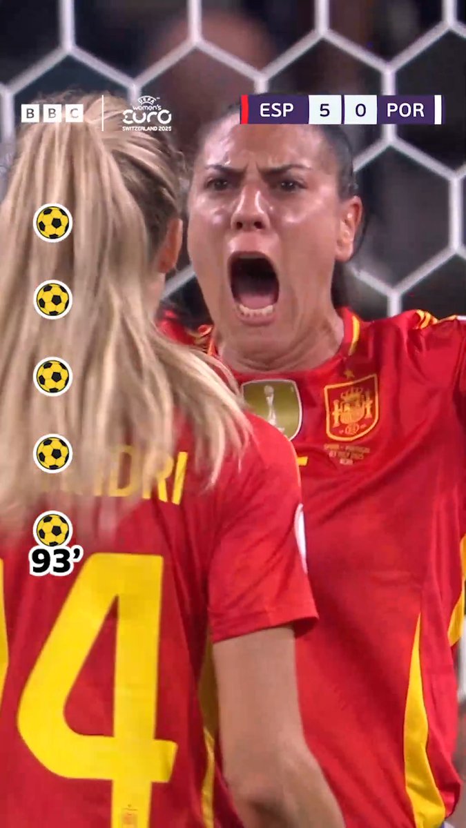 A flying start from Spain 👏 The world champions made their mark in their first game of Euro 2025! #WEuro2025 #WomensEuros