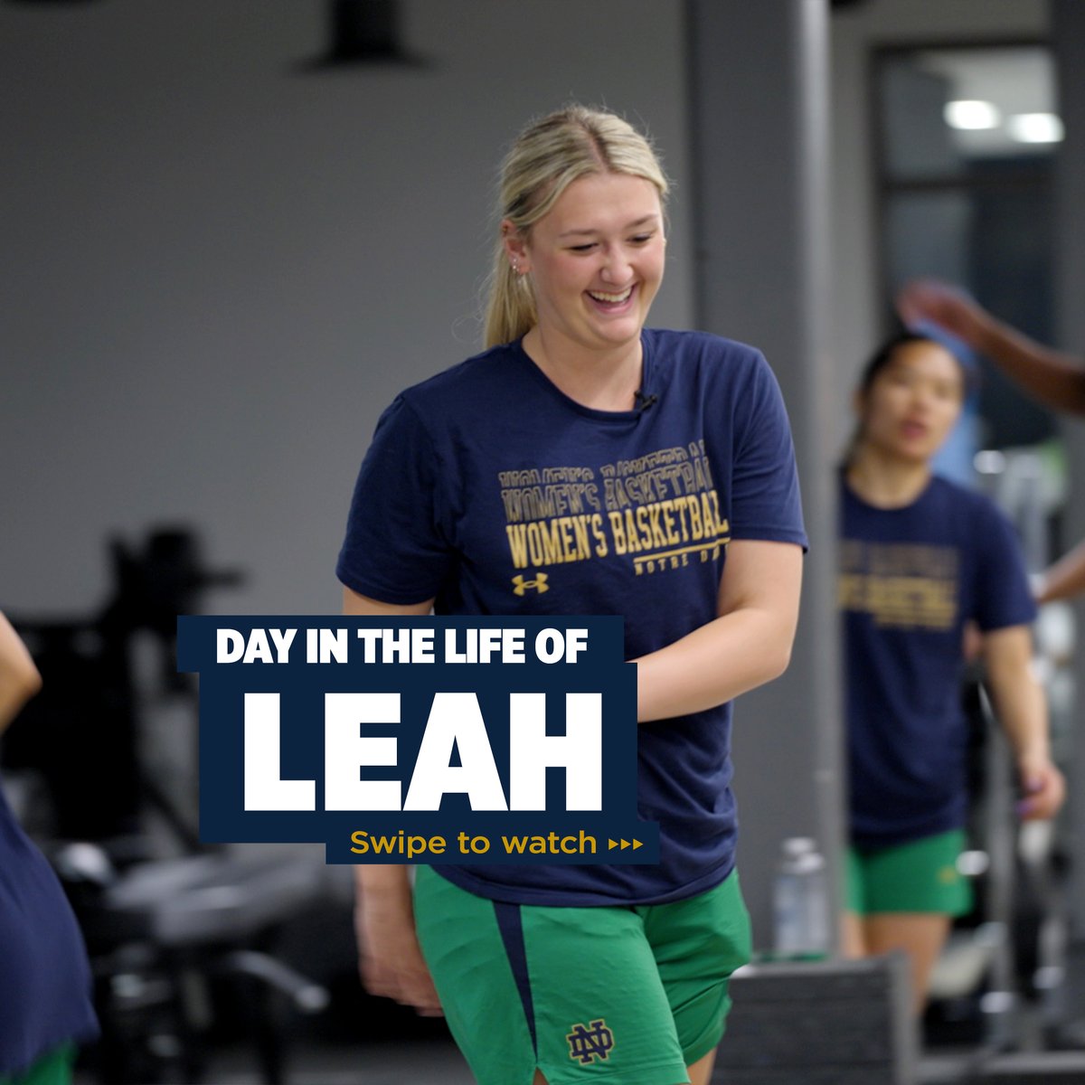 Day in the life: Leah edition 📹 Follow around our rook Leah Macy to see a typical day during summer workouts #GoIrish