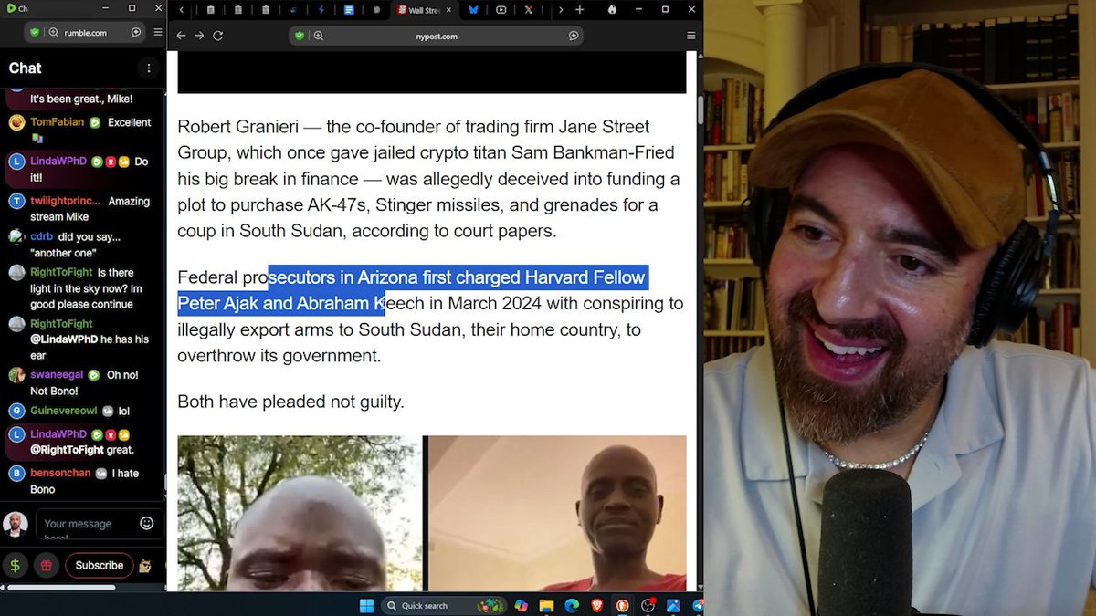 Another USAID gun-running scam. USAID university partner Harvard Kennedy School, Harvard U's political ops arm which got tens of millions from USAID under Biden, just got busted with several of its fellows running a covert regime change in Sudan, guns thru a humanitarian front.