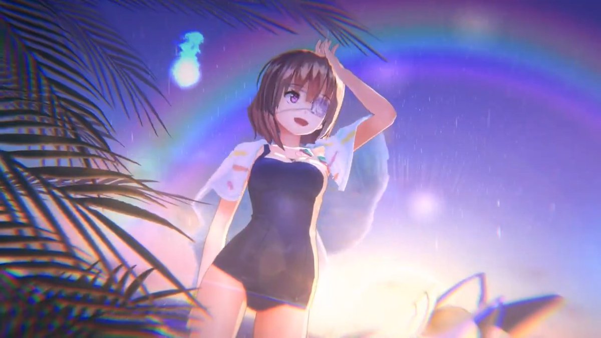 ／ 水着ガチャ開催中！ ＼ ▼登場中スタイル ・SS[プールサイド・モーメント]柊木梢（CV #小澤亜李） 「{魔眼:セイレーンオキュラス}…解放！」 #ヘブバンサマーイベント2025 #ヘブバン