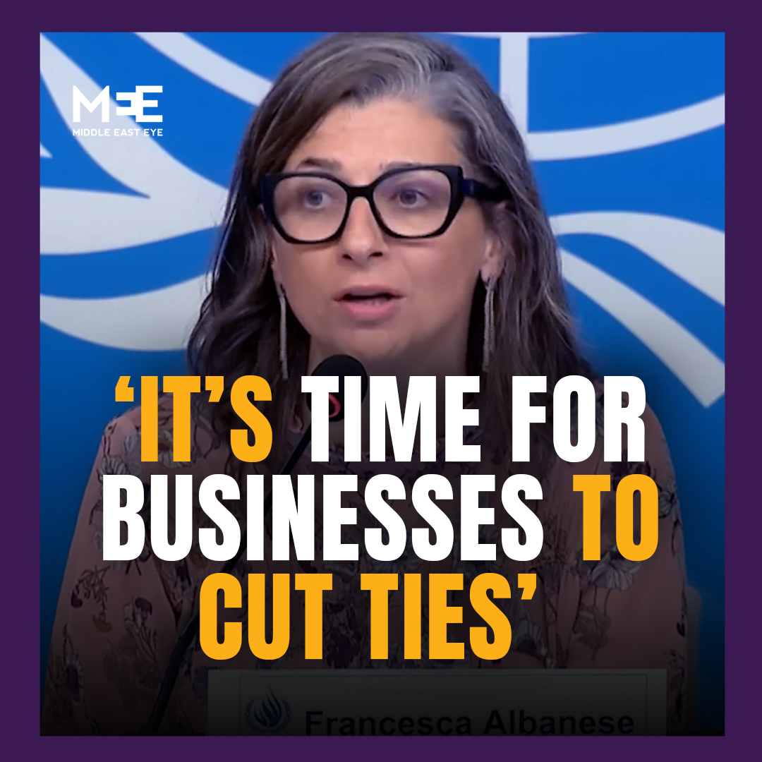 UN special rapporteur Francesca Albanese called on the international community on Thursday to completely cut trade and financial ties with Israel, stating that its current war on Gaza is a “genocidal campaign”