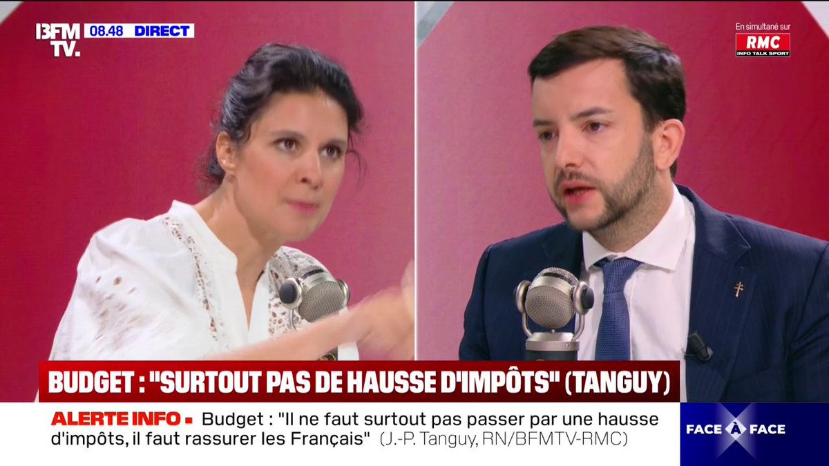 💬 "Oui, c'est une ligne rouge" Jean-Philippe Tanguy assure que le RN censurerait le gouvernement en cas de gel des dépenses publiques dans le budget 2026