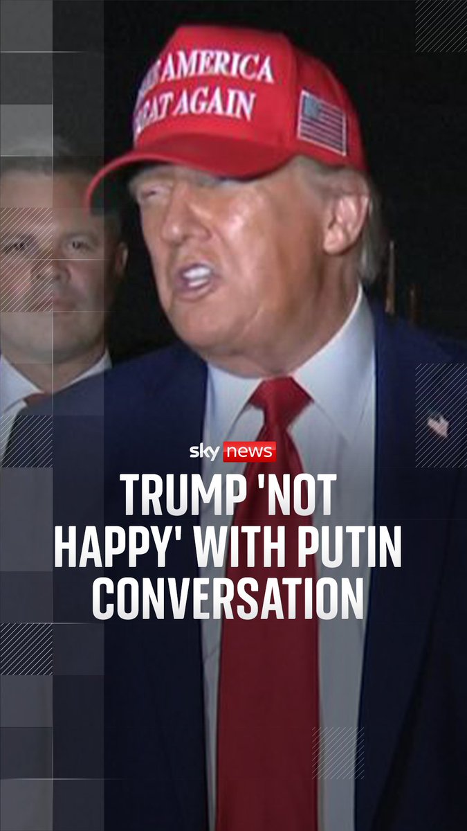 'I'm not happy' with Vladimir Putin conversation, says Donald Trump. The US president says he thinks Putin 'is not there' where it comes to finding a way to stop the conflict in Ukraine.
