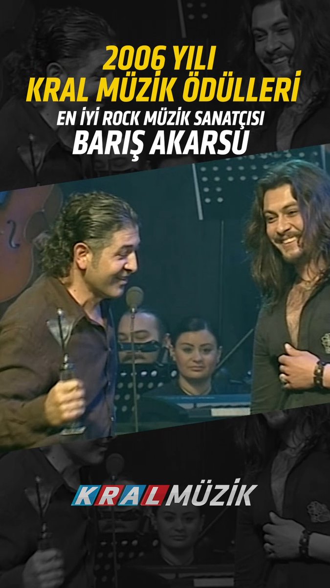 🎸 🎵 🎤 Geçmişe doğru duygusal bir yolculuğa çıkıyoruz... 2006 Yılı Kral Müzik Ödülleri'nde Barış Akarsu, "En İyi Rock Müzik Sanatçısı" ödülünü Murat Göğebakan'ın elinden alıyor... Barış Akarsu ve Murat Göğebakan'ı rahmet ve özlemle anıyoruz... 🥀 #barışakarsu #muratgöğebakan #kralmüziködülleri #nostalji #kralmüzik