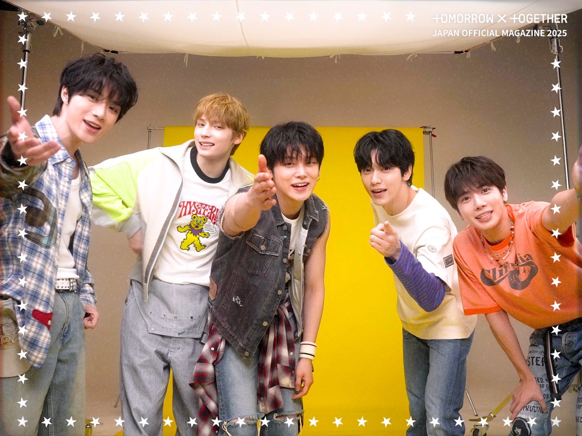 .☆+.ﾟ*:ﾟ+｡.☆｡+ﾟ*｡:ﾟ+.☆ #TOMORROW_X_TOGETHER JAPAN OFFICIAL MAGAZINE 2025 .☆+.ﾟ*:ﾟ+｡.☆｡+ﾟ*｡:ﾟ+.☆ 今回は #TXT があの懐かしい時代のムードをまとって登場‼️ 期日までに入会/継続&amp;必要情報登録が完了している方にお届け💖 ✏️詳しくはこちら→