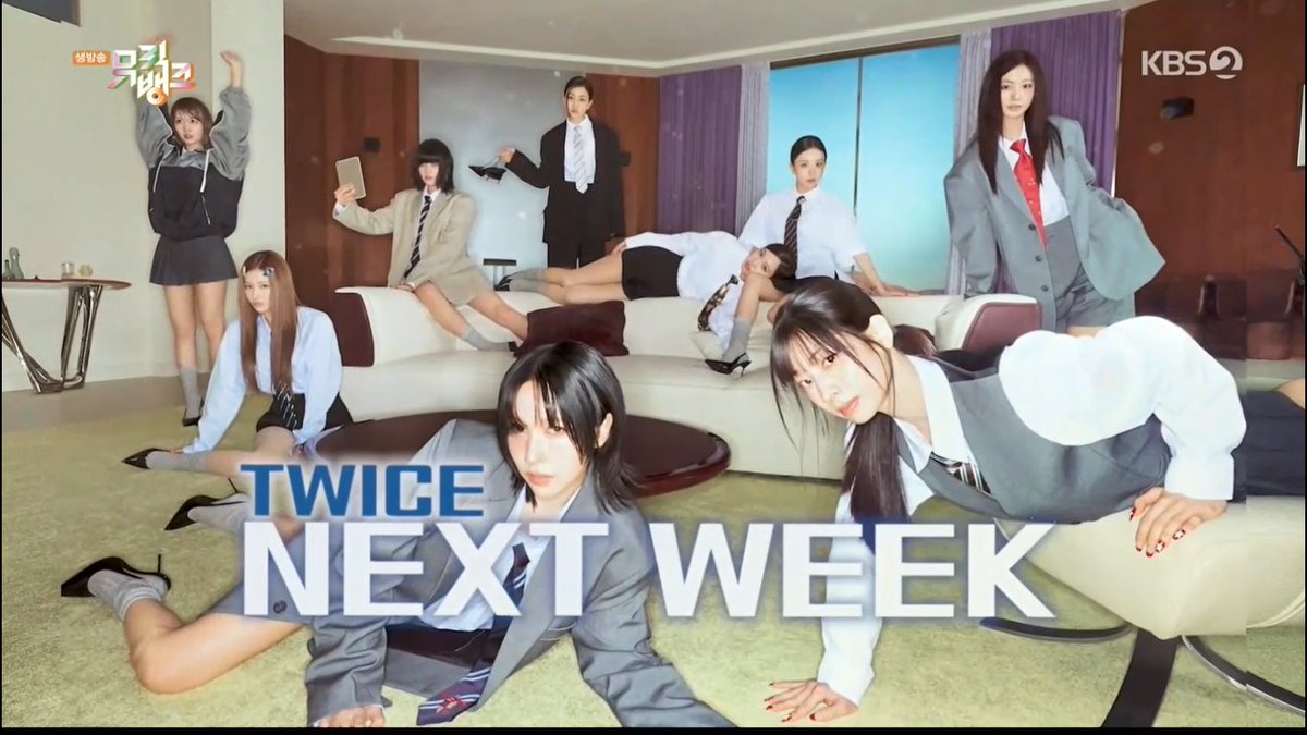 TWICE will be performing on Music Bank next week.