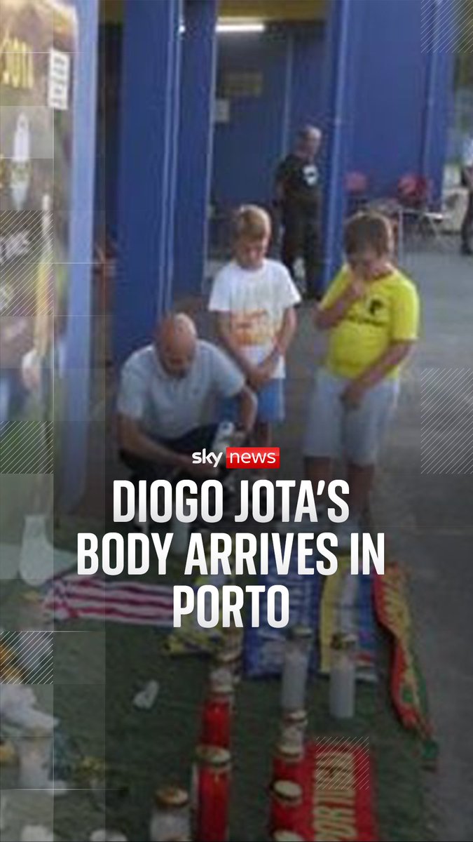 Diogo Jota was killed along with his brother just 10 days after the Portugal forward got married. He had three children. Fans applauded as the bodies arrived in Porto.
