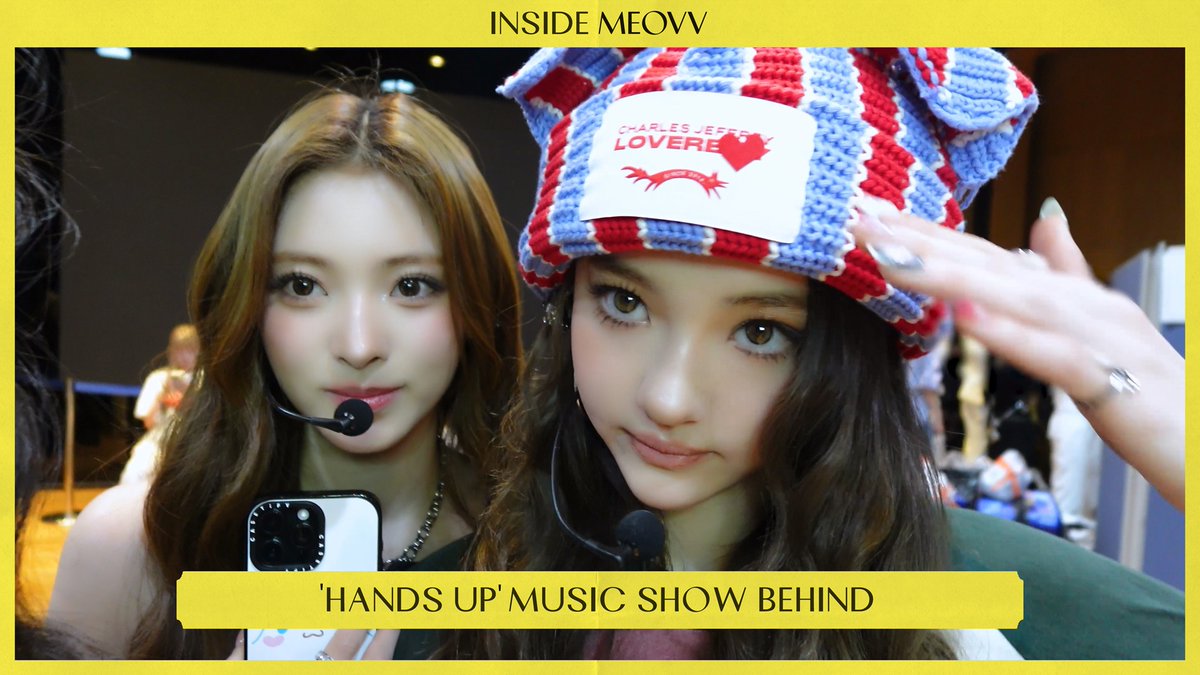 INSIDE MEOVV | ‘HANDS UP’ MUSIC SHOW BEHIND 🔗 #MEOVV #미야오 #INSIDEMEOVV #HANDSUP #MEOVV_HANDSUP #MYEYESOPENVVIDE #THEBLACKLABEL #더블랙레이블