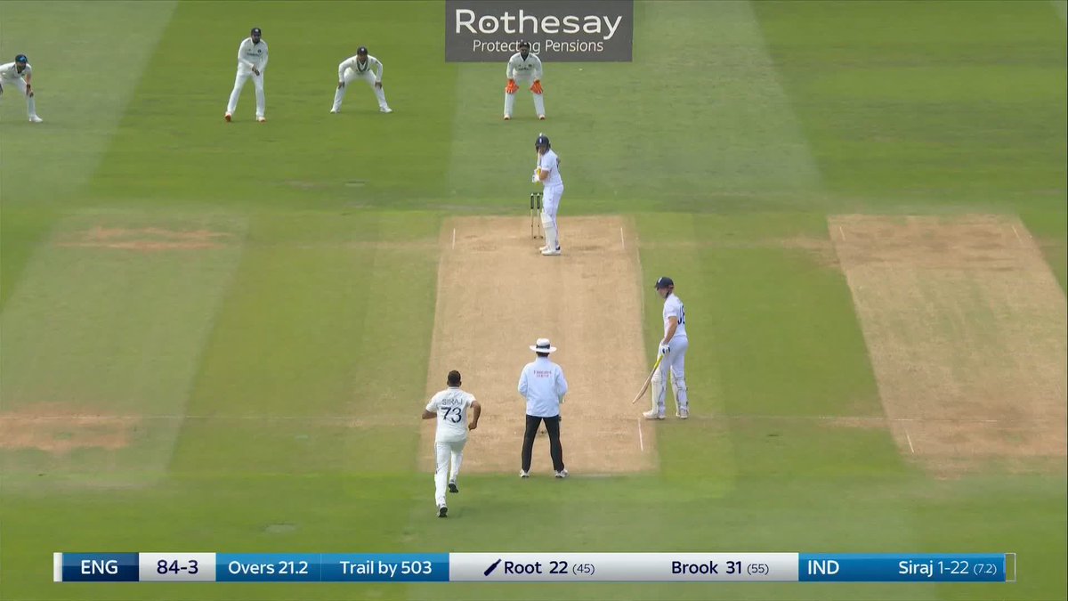 WICKET! Mohammed Siraj strikes in his very first over of the day 💥 Joe Root is trapped down the leg side and is gone! 😲