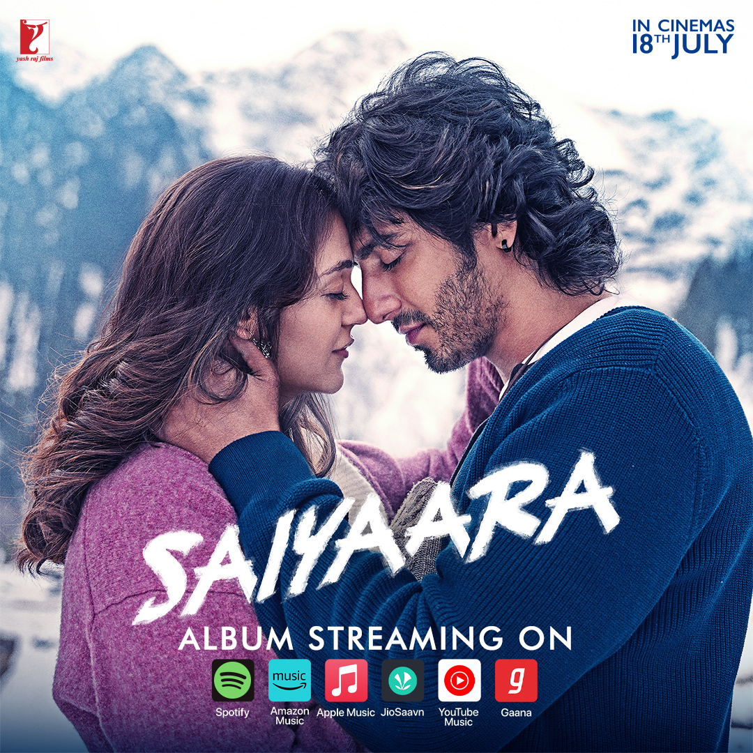 A soundtrack for every shade of love - now playing 🩷 #Saiyaara releasing in cinemas on 18th July.
