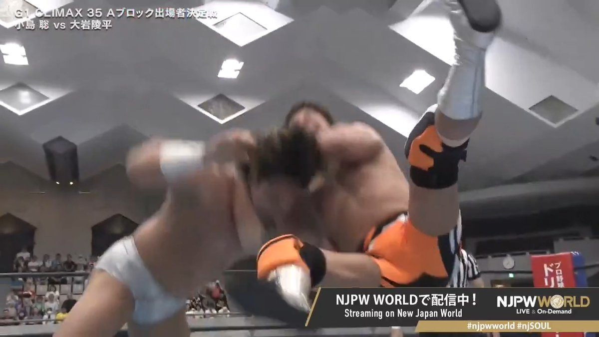 ❤️‍🔥NEW JAPAN SOUL 2025❤️‍🔥東京武道館大会‼️ 『G1 CLIMAX 35』Aブロック出場者決定戦‼️ 🆚 小島 聡【SATOSHI KOJIMA】 × 大岩陵平 Ryohei Oiwa #njpwworld で配信中📡 視聴＆登録⏩「NJPW WORLD」で検索📱 #NJPW #njpwworld #njSOUL
