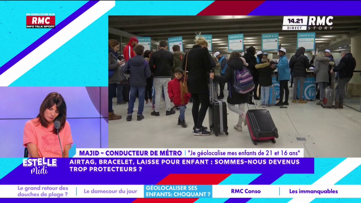 👦 Sommes-nous devenus trop protecteurs avec nos enfants ? 📞 Majid : "J'ai un enfant de 21 ans et un de 16 ans et j'ai le AirTag, la géolocalisation, caméra à la maison ! Ils le savent. Je préfère savoir où ils sont... Je jette un œil toutes les 3h !" #EstelleMidi