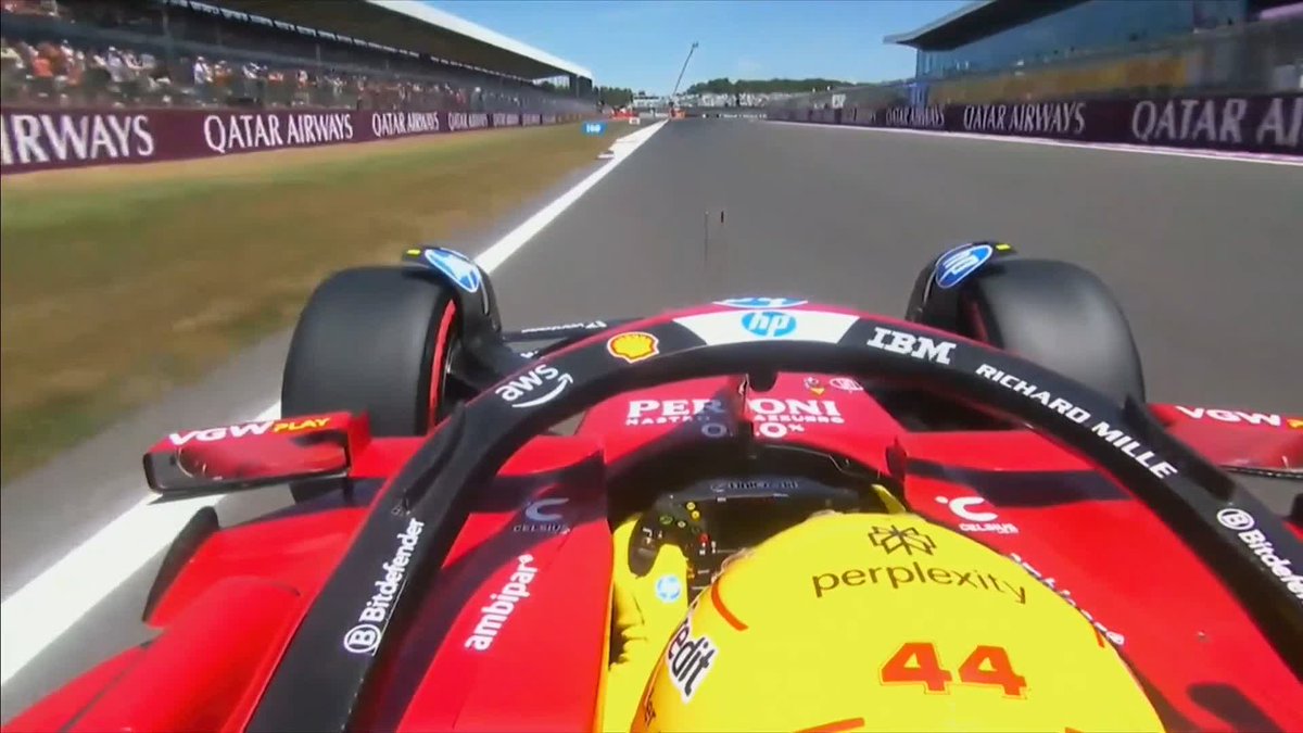 Watch the lap that put Lewis Hamilton top of the timings in FP1 at Silverstone ⏱️🇬🇧