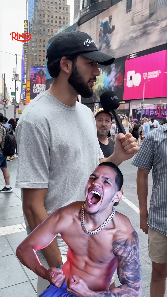 Hamzah Sheeraz pulled up to Edgar Berlanga’s city early and asked if people know about the “King of New York” 😬 Ring III live on DAZN l July 12th in New York 🥊 🎟️ Get your tickets now: