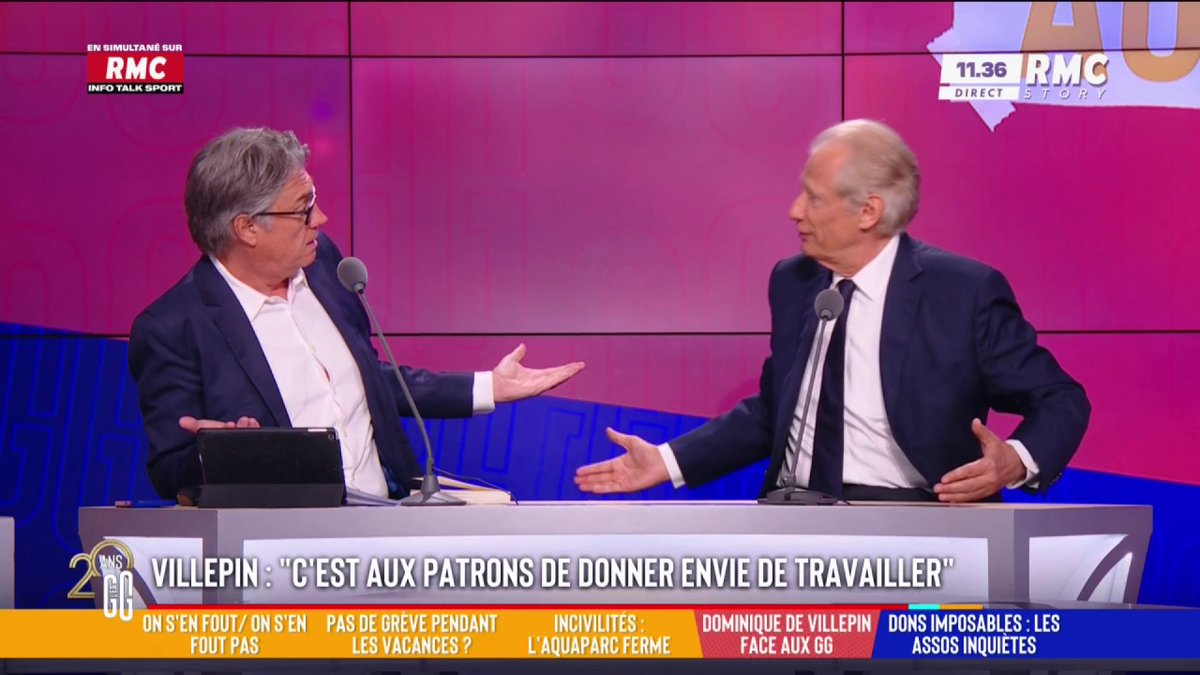 🎙️ Dominique de Dominique de Villepin : "Le gouvernement essaye depuis des mois d'avoir une réponse au budget, mais il faut le faire dans une vision pluri-annuelle. Il faut être sérieux et rigoureux, rien que sur l'évasion fiscale il y a 20 milliards d'euros qui échappent à notre Etat."
