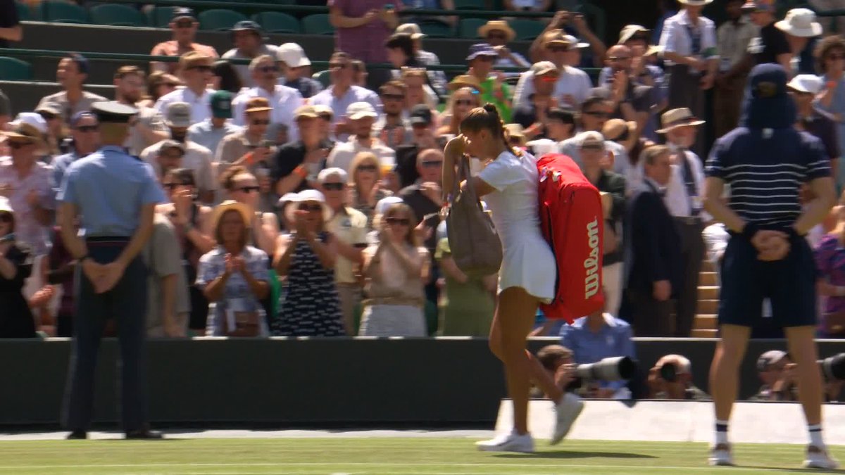 The show must go on 🤩 Sonay Kartal is into the fourth round of a Grand Slam for the first time in her career after defeating Diane Parry 6-4, 6-2 on No.1 Court 👏 #Wimbledon