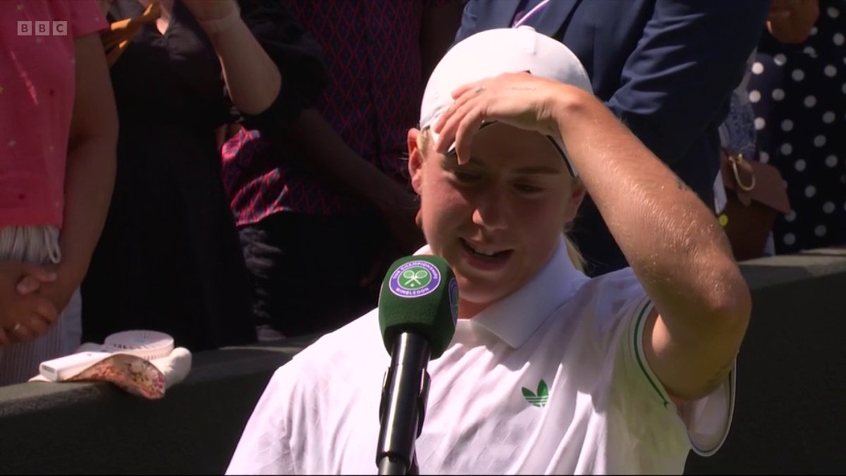 Sonny Kartal had to take a moment to realise what she's achieved 😌👏 #Wimbledon