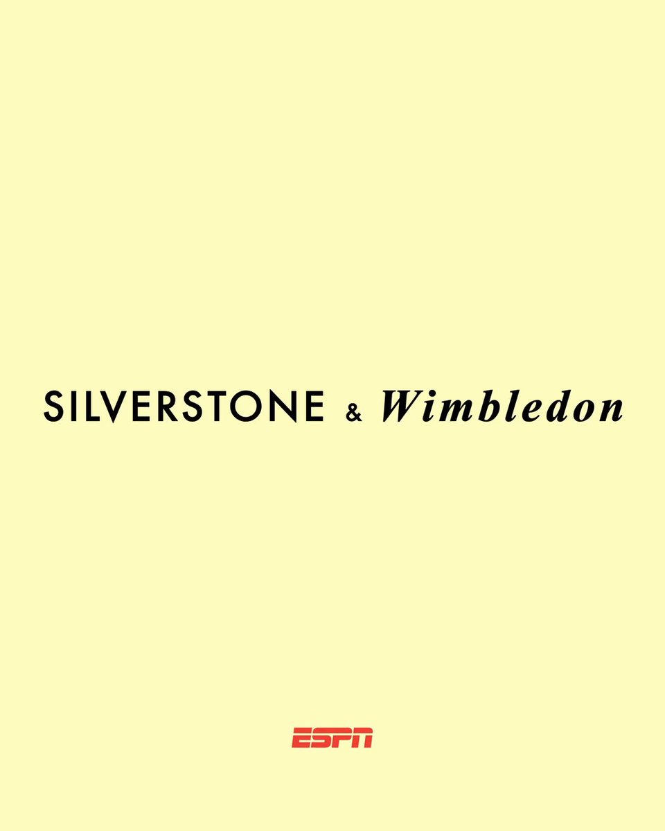 The collab we didn't know we needed 🎾 🏎️ Watch Wimbledon and the F1 British GP on ESPN all weekend 📺