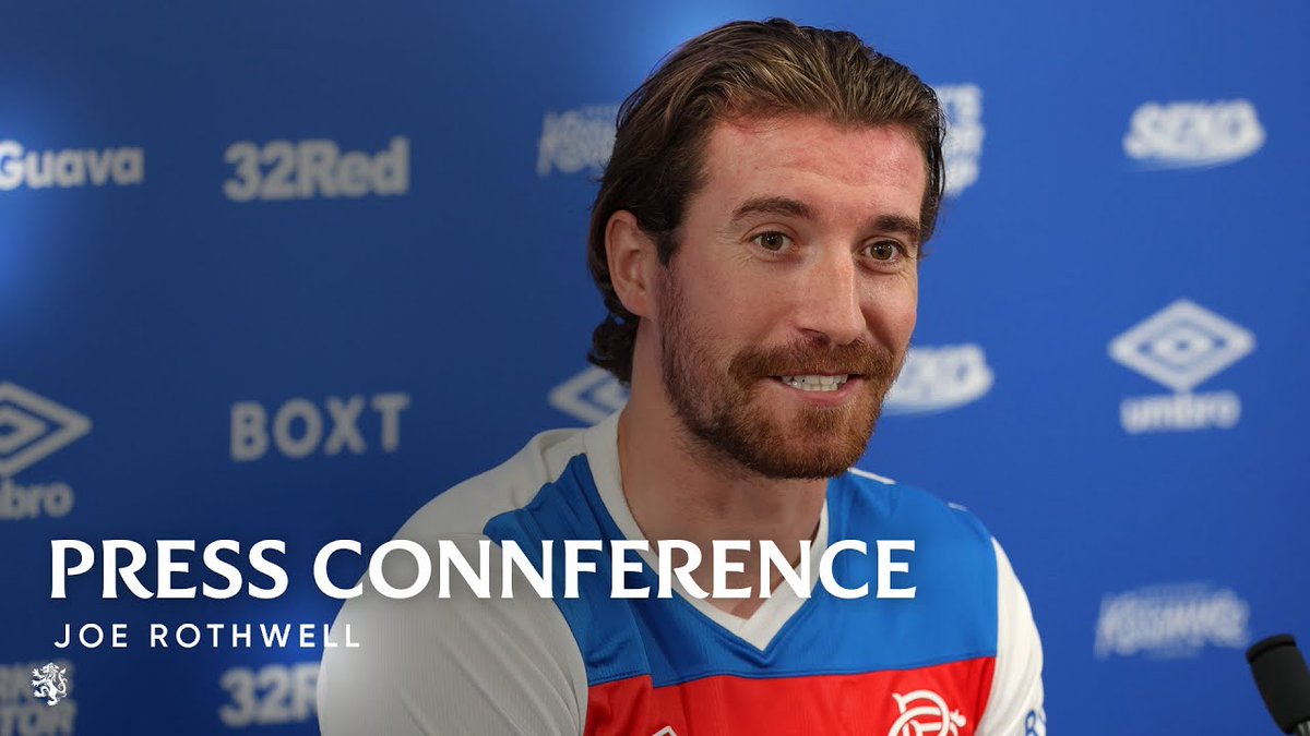 🎙️ Joe Rothwell spoke to the media for the first time since signing for Rangers. 🎟️ Join us at Ibrox on Sunday: