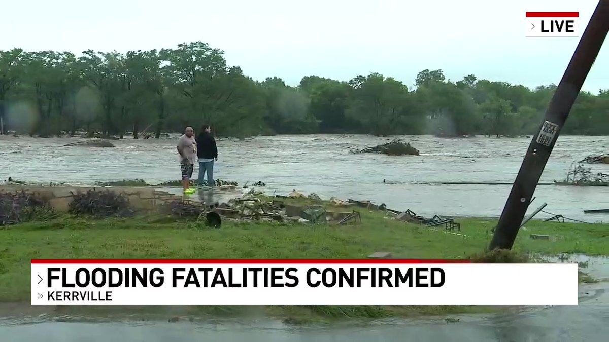 Kerrville family missing after house swept away by floodwaters.