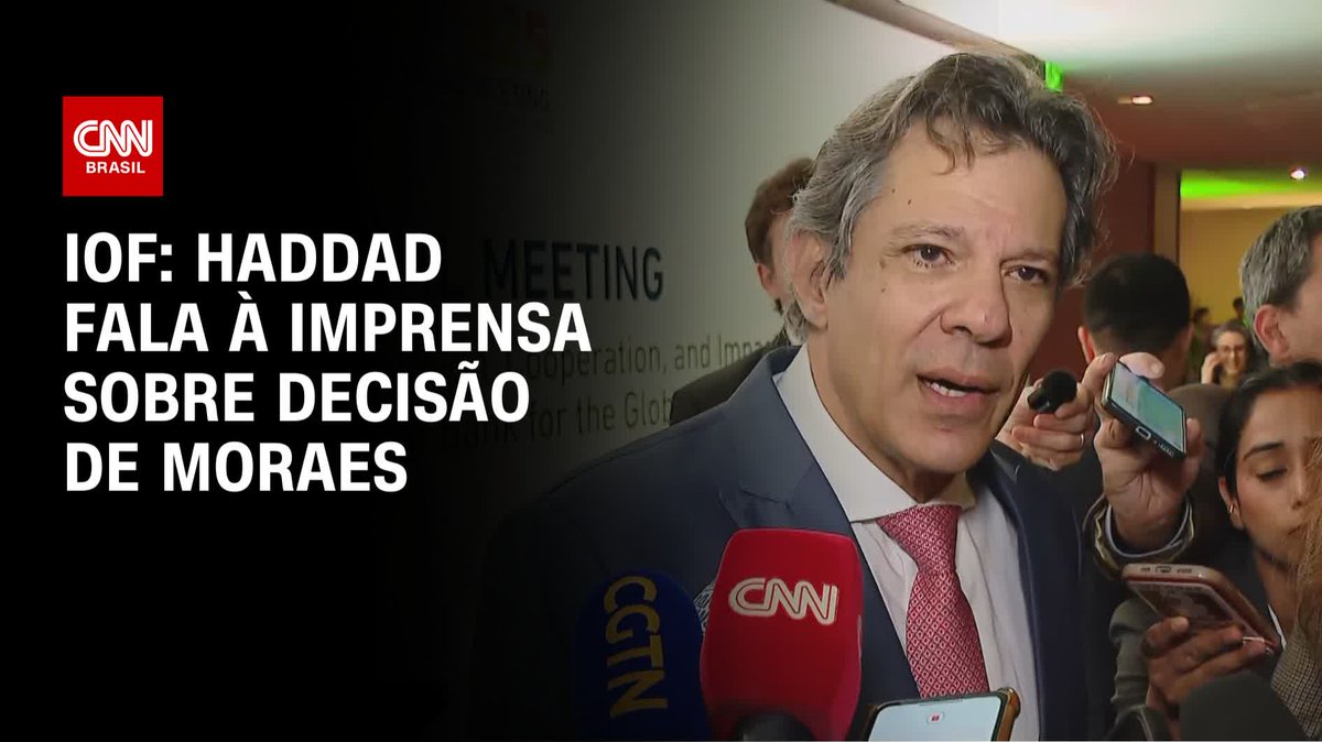 Haddad fala da decisão de Moraes sobre o IOF; assista #LiveCNNBrasil